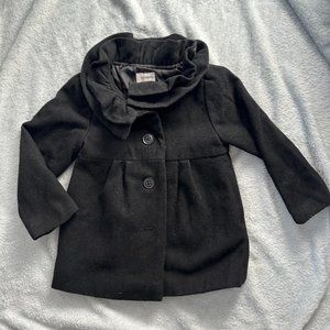 EUC Old Navy Black Toddler Pea Coat Sz 4T
